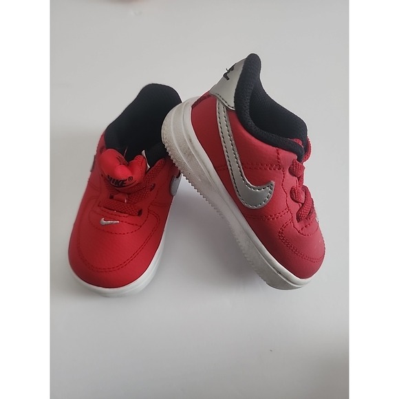 Nike Air Force 1 Red Sneakers Baby/toddler Sz 4C - Picture 1 of 5